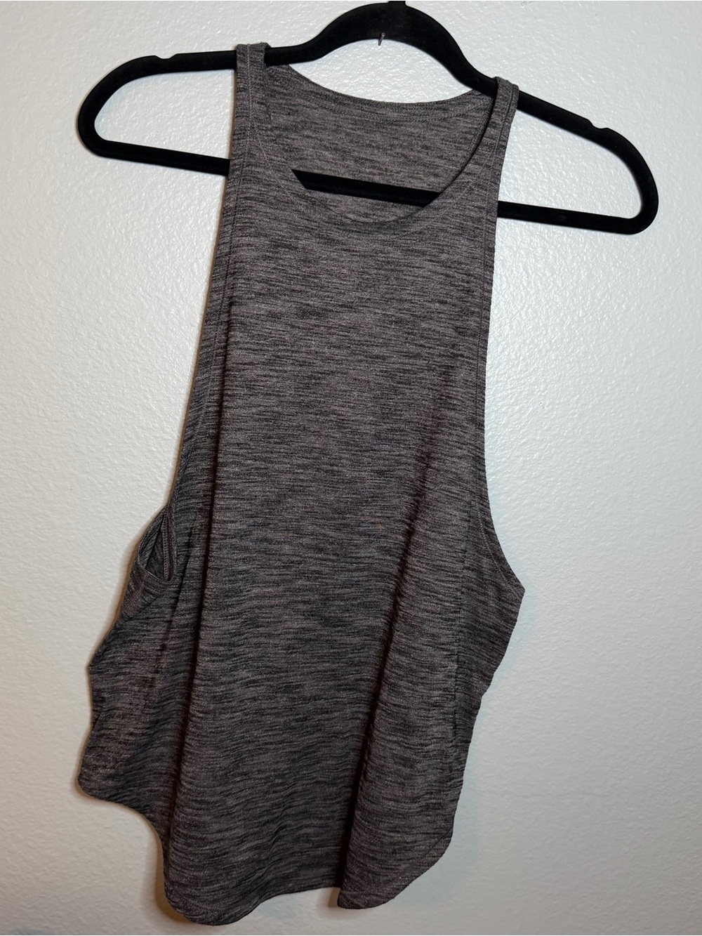 lululemon athletica Heathered Charcoal Gray Racerback Tank